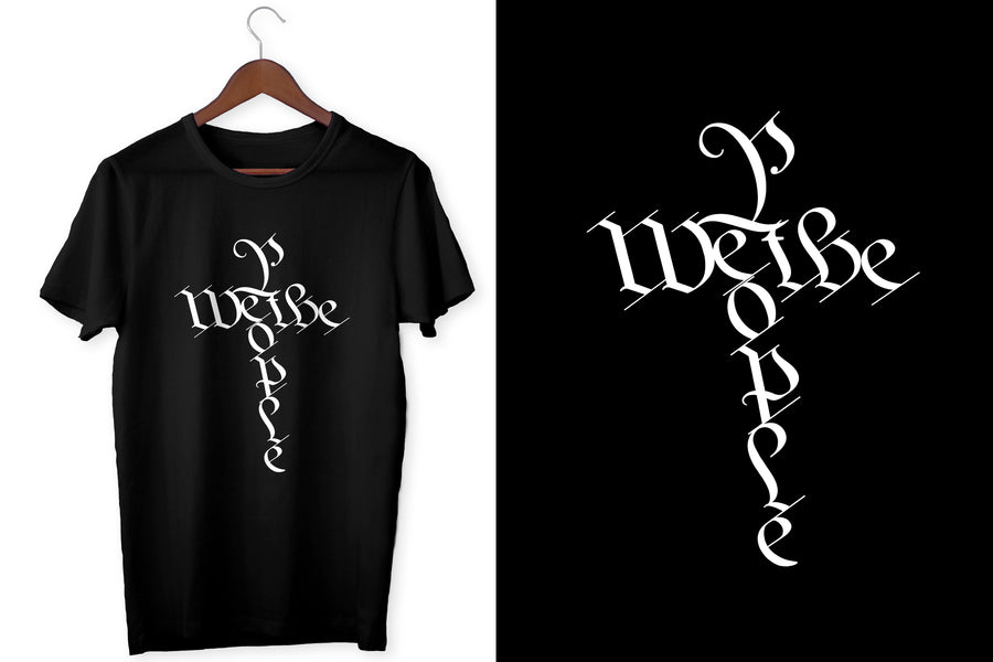 We The People Cross T-Shirt Black