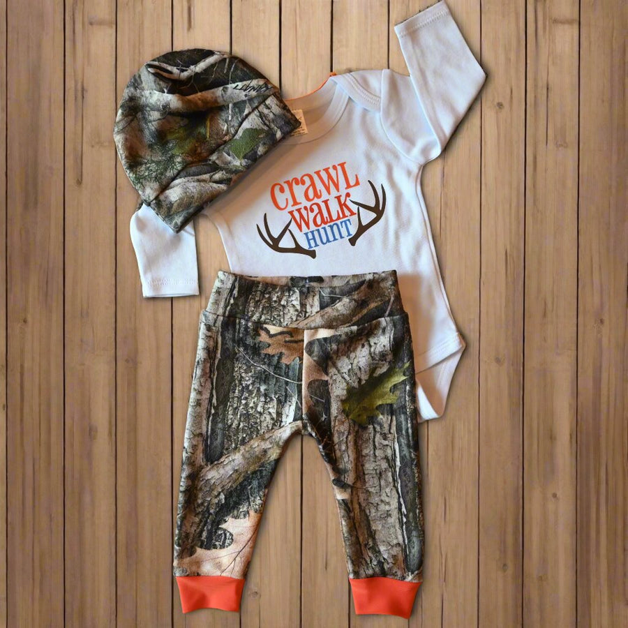 Crawl-Walk-Hunt-3 Piece Pant Set