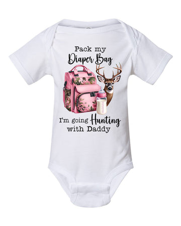 Pack My Diapers Buck & Pack Hunting With Daddy Girl Version