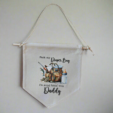 Pack My Diaper Bag Scroll Wall Hanging