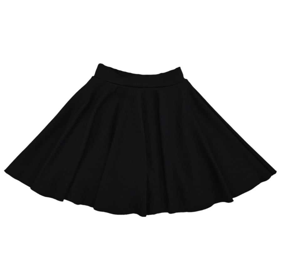 Casual Mini Circle Pleated Flared Skirt Skort