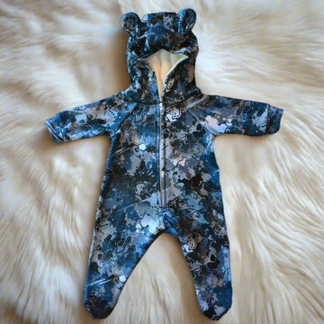 Viper Blue Camouflage Jumpsuit Romper