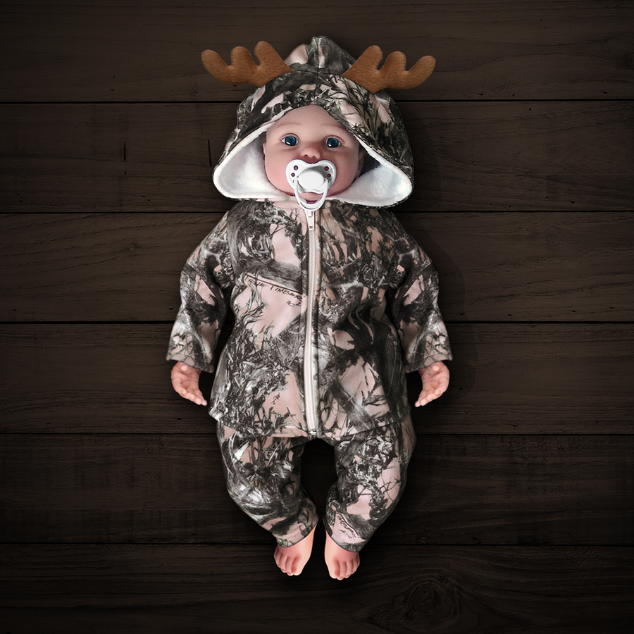 Camo Hooded Jacket with Antlers or Ears