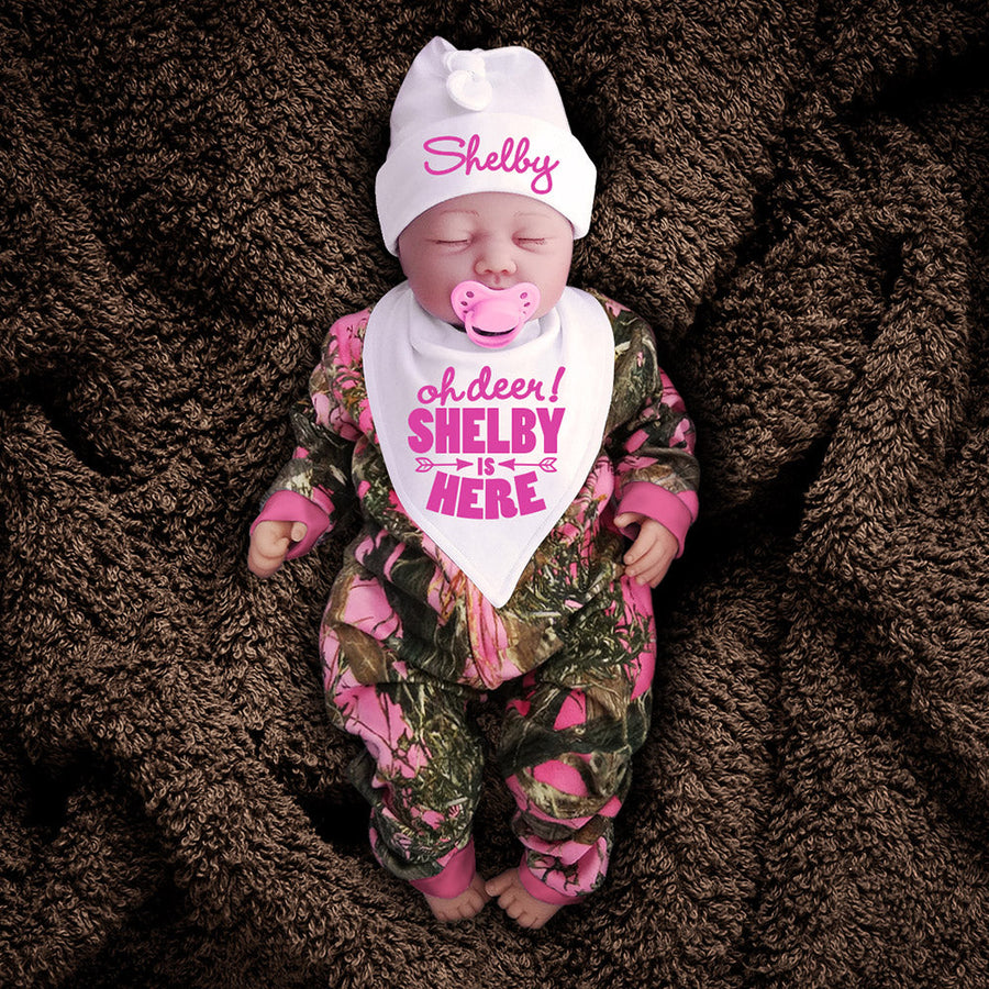 pink camo infant dress Baby Girl Camo Outfit, Baby Girl Hunting Outfit, Baby Camouflage Outfit, Baby Deer Hunting Clothes, Baby Camo Clothing, Baby Camo Clothes