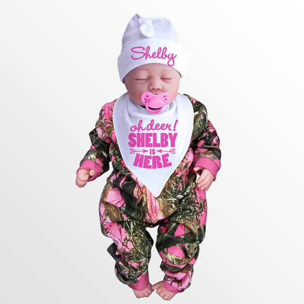 Pink hot sale camo jumpsuit