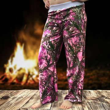 Pink camo 2025 pajama pants